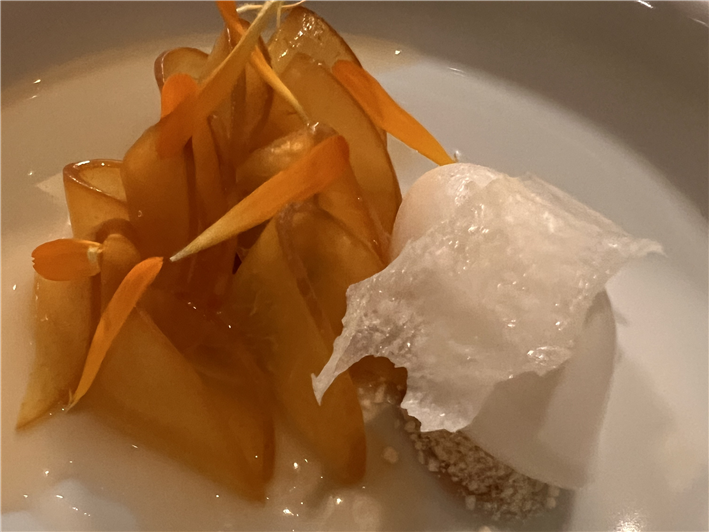 peach dessert